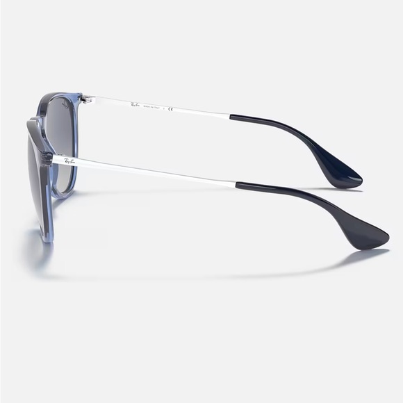 Ray-Ban Erika Color Mix in Polished Transparent Blue - Picture 6 of 8